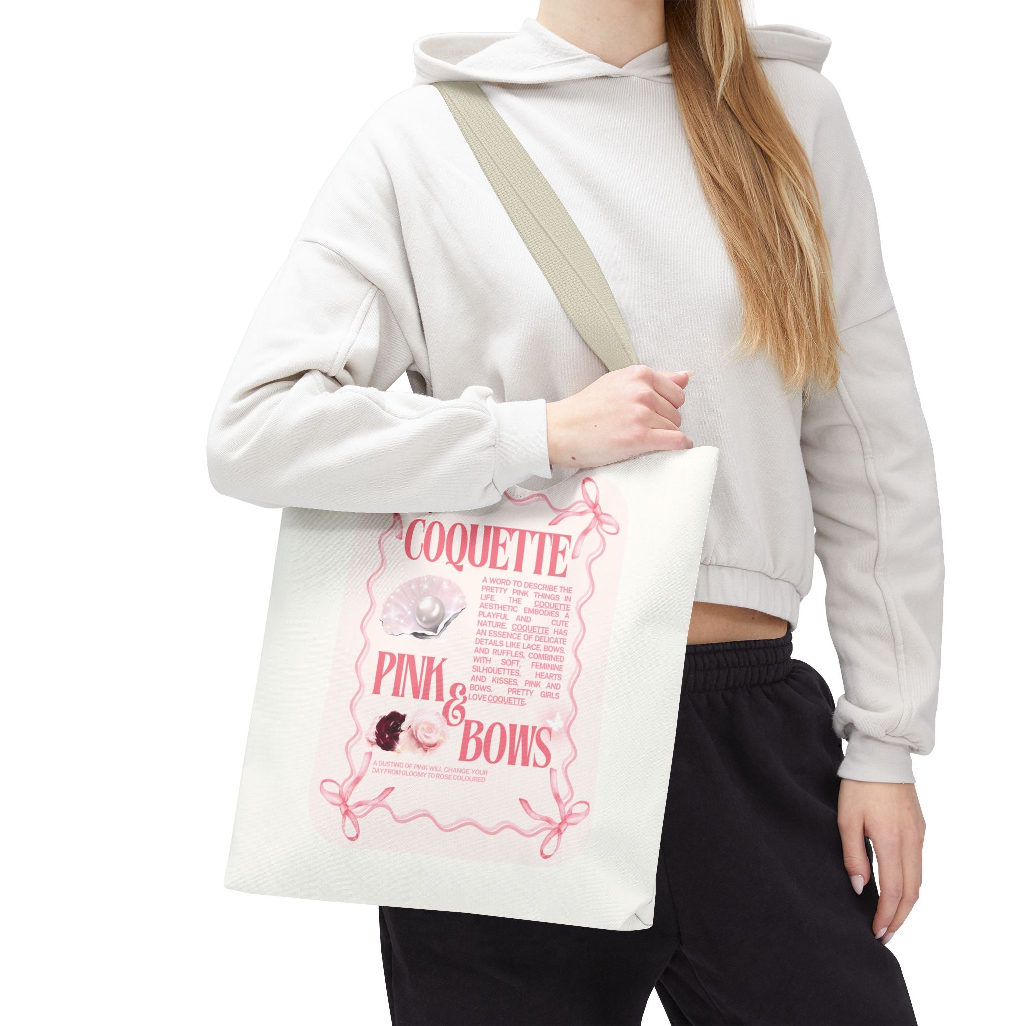 Coquette Pink Bows Tote Bag