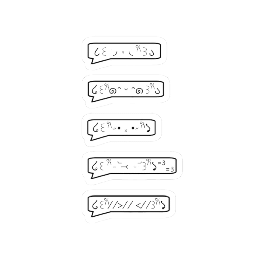 'Puppy Molly' Text Bubble Stickers for Laptop, Water Bottles, Journals and decorating