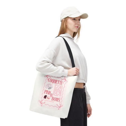 Coquette Pink Bows Tote Bag
